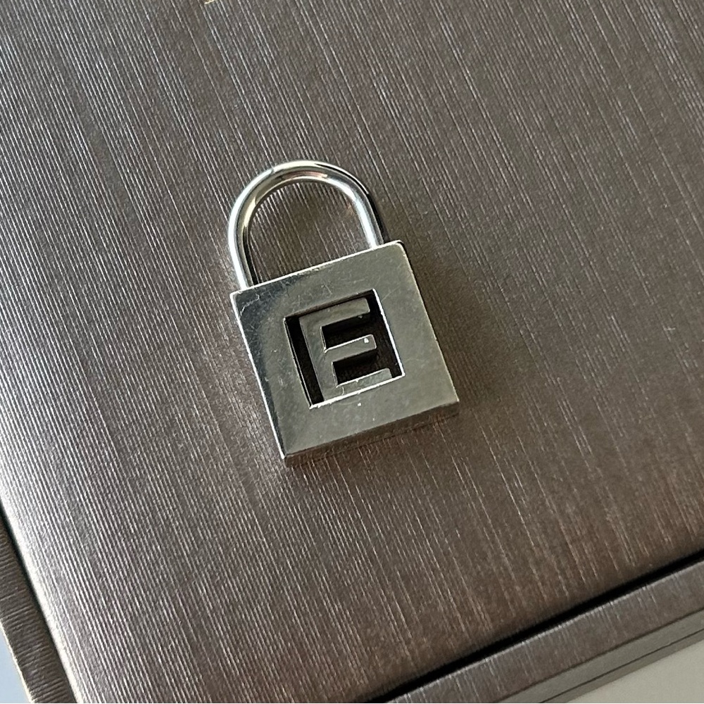 Tiffany & Co Letter E Padlock Lock Charm Pendant